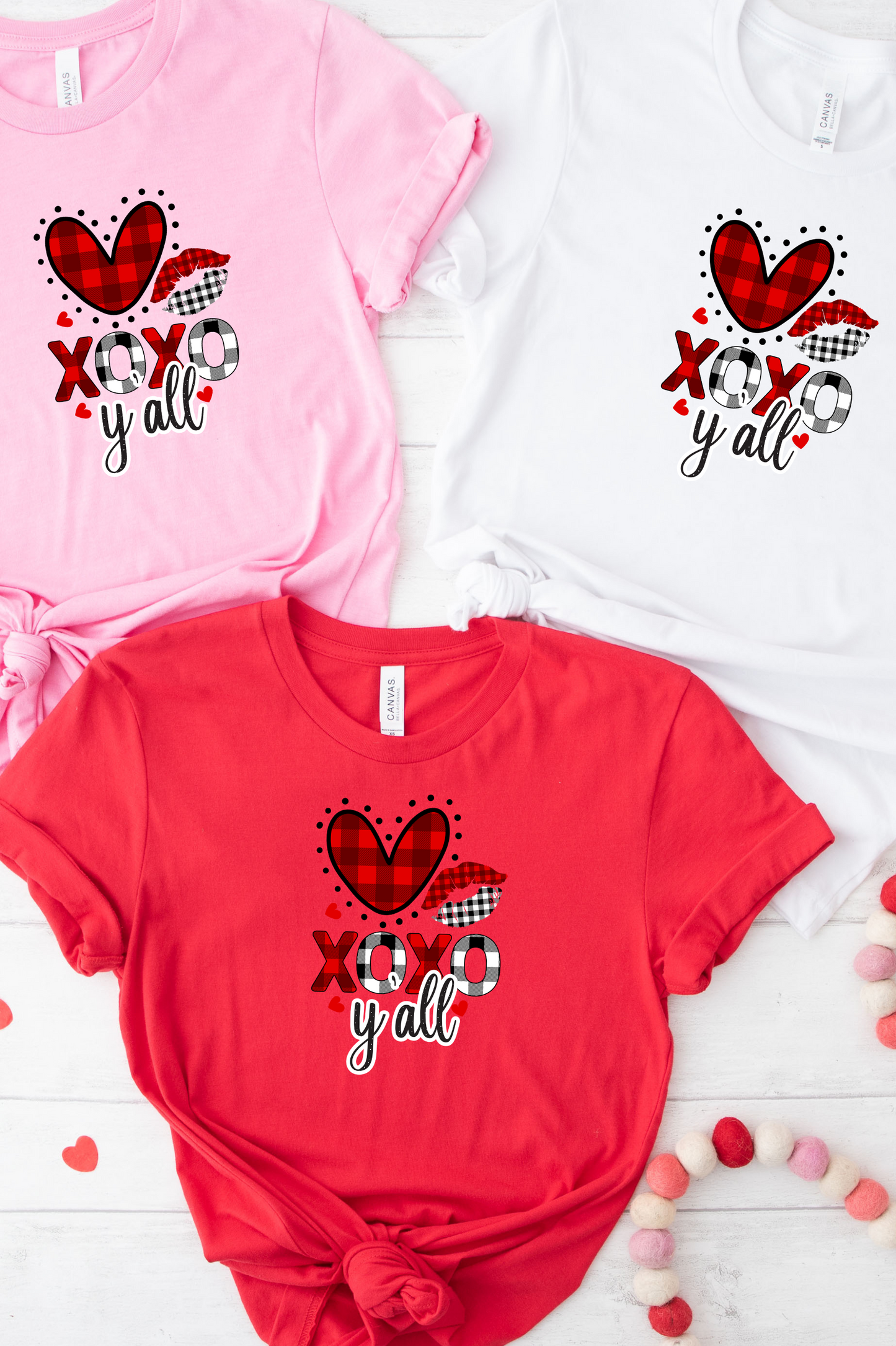 XOXO Y'all Valentine's Day Graphic Tee
