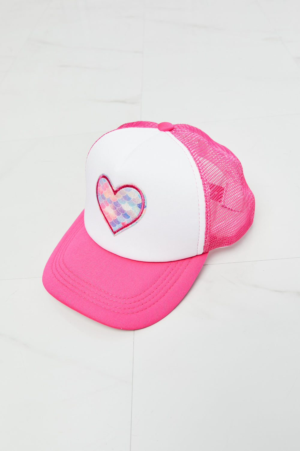 Falling For You Trucker Hat in Pink