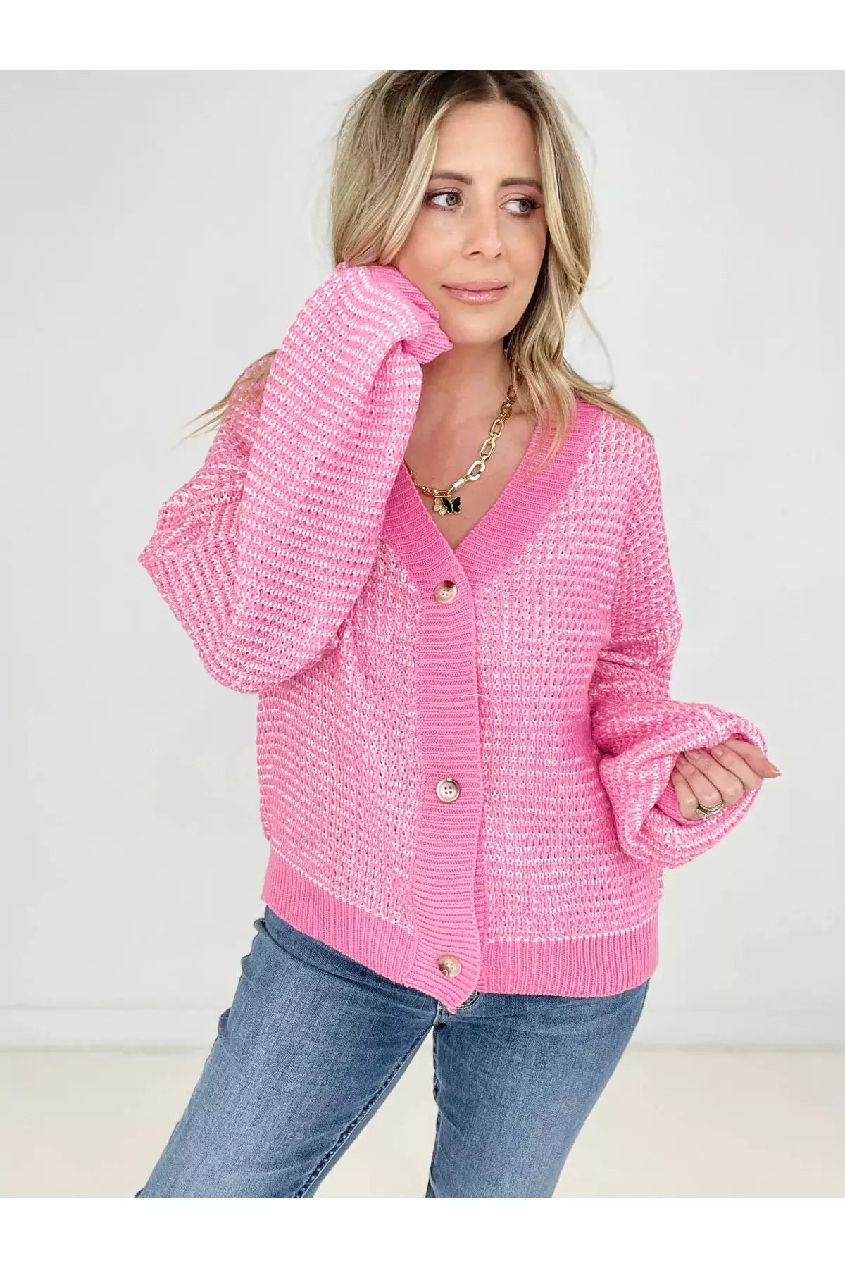 Single-breasted Knitted Cardigan