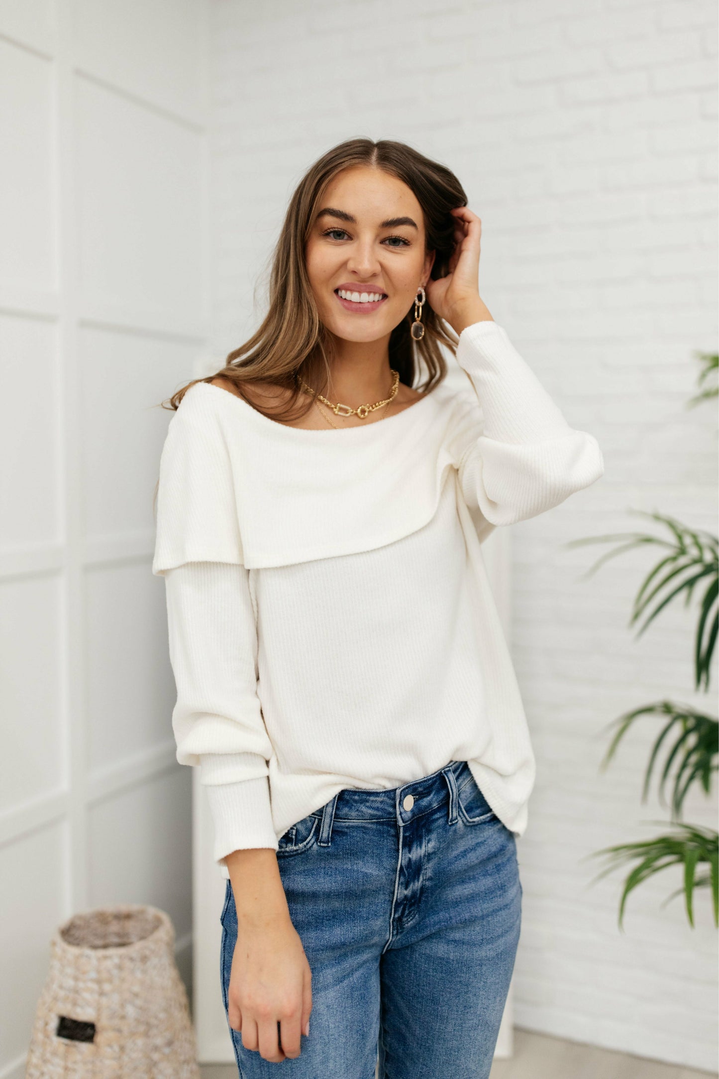 Top Tier Sweater in Ivory